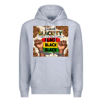 Heather Grey juneteenth blackity black black black Premium Hoodie - TumblerDesignByShophia