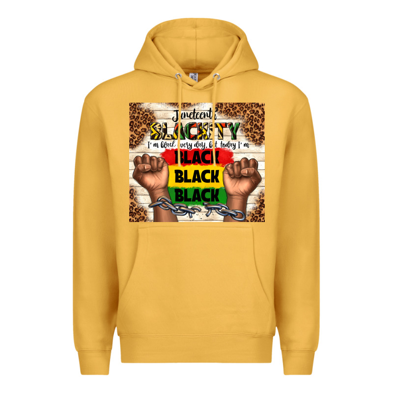 Juneteenth Blackity Black Black Black Premium Hoodie by TumblerDesignByShophia | Teevron