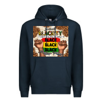 Navy juneteenth blackity black black black Premium Hoodie - TumblerDesignByShophia