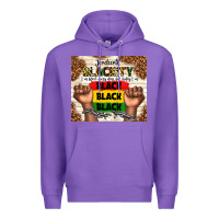 Purple juneteenth blackity black black black Premium Hoodie - TumblerDesignByShophia