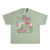 Oil Green every favorite bunnys nurse Urban Heavy Tee - MaliasSmallBusiness