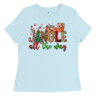 Baby Blue jingle all the way Ladies Tee - FaDigitalArtStudio