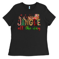 Black jingle all the way Ladies Tee - FaDigitalArtStudio