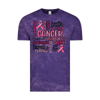 Cloud Purple cancer awareness Vintage Tee - MaliasSmallBusiness