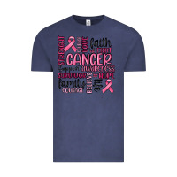 Vintage Denim cancer awareness Vintage Tee - MaliasSmallBusiness