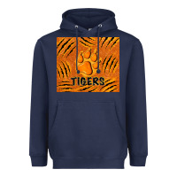 Navy tiger paws Heavyweight Hoodie - TumblerDesignByShophia