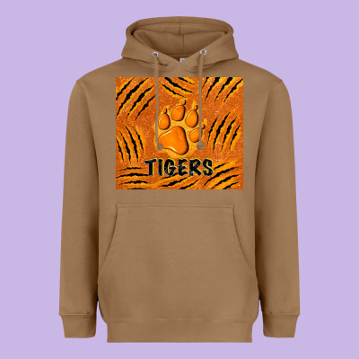 Tiger Paws Heavyweight Hoodie Designed By Tumblerdesignbyshophia