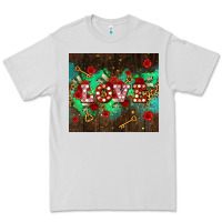 Dove Grey love  and leopard with keys Premium Tee - AdoDesignShop