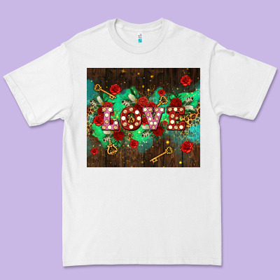 Love  And Leopard With Keys Premium Tee Designed By Adodesignshop