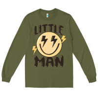 Army Green little man Long Sleeve Tee - MaliasSmallBusiness