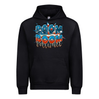 Black Boom boom Mama Urban Hoodie - FaDigitalArtStudio
