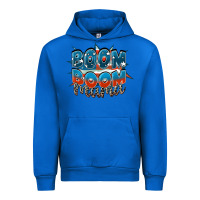 Cobalt Boom boom Mama Urban Hoodie - FaDigitalArtStudio