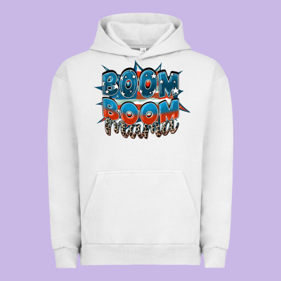 Boom Boom Mama Urban Hoodie Designed By Fadigitalartstudio