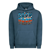 Pigment Midnight Navy Boom boom Mama Urban Hoodie - FaDigitalArtStudio