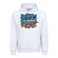 White Boom boom Mama Urban Hoodie - FaDigitalArtStudio