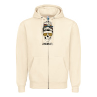 Sandshell Western Glitter Aztec Patterned Mom Skull Zipper Hoodie - Bettercallsaul