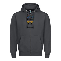 Smoke Western Glitter Aztec Patterned Mom Skull Zipper Hoodie - Bettercallsaul