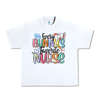 White every bunny's favorite nurse Urban Heavy Tee - MaliasSmallBusiness