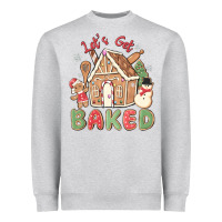 Heather Grey let's get baked Heavyweight Sweatshirt - MaliasSmallBusiness