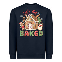 Navy let's get baked Heavyweight Sweatshirt - MaliasSmallBusiness