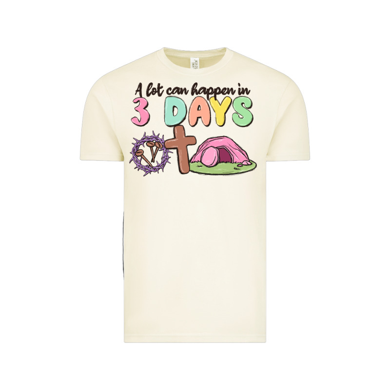 A Lot Can Happen In 3 Days Vintage Tee by MaliasSmallBusiness | Teevron
