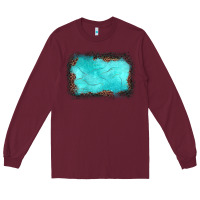 Burgundy gemstone leopard background Long Sleeve Tee - JahusDesignShop