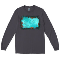 Smoke gemstone leopard background Long Sleeve Tee - JahusDesignShop