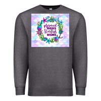 Charcoal Heather mermaid kisses starfish wishes Premium Sweatshirt - TumblerDesignByShophia