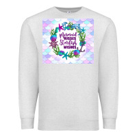 Oatmeal Heather mermaid kisses starfish wishes Premium Sweatshirt - TumblerDesignByShophia