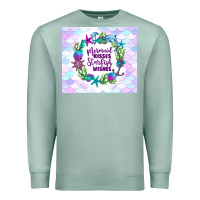 Seafoam mermaid kisses starfish wishes Premium Sweatshirt - TumblerDesignByShophia