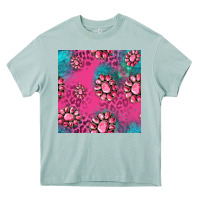 Arona pink turquoise gemstoes seamless pattern Heavy Core Tee - HRA Design Shop