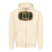 Sandshell Camouflage Patterned Mama Tried Zipper Hoodie - Bettercallsaul