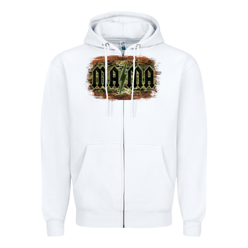 Camouflage Patterned Mama Tried Zipper Hoodie by Bettercallsaul | Teevron