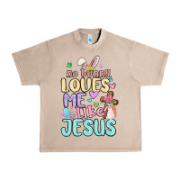 French Oak no bunny loves me like jesus Urban Heavy Tee - MaliasSmallBusiness