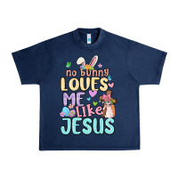 Navy no bunny loves me like jesus Urban Heavy Tee - MaliasSmallBusiness