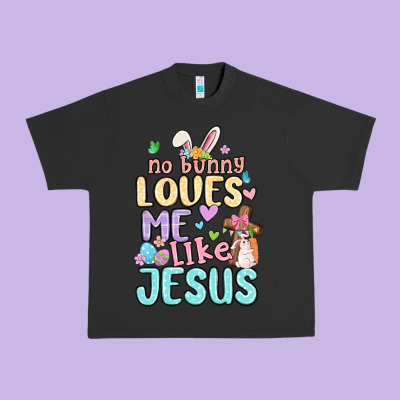 No Bunny Loves Me Like Jesus Urban Heavy Tee Designed By Maliassmallbusiness