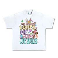White no bunny loves me like jesus Urban Heavy Tee - MaliasSmallBusiness