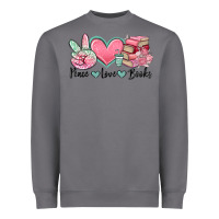 Storm peace love books Heavyweight Sweatshirt - MaliasSmallBusiness
