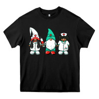 Black african american nurse gnomies medical gnomies Heavy Core Tee - BarkalooDesign