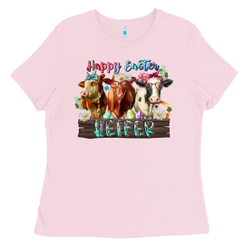 Happy Easter Heifer Ladies Tee by RacoonDesign | Teevron