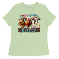 Matcha happy easter heifer Ladies Tee - RacoonDesign