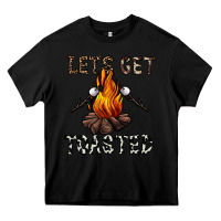 Black lets get toasted Heavy Core Tee - CowhideDigitalArt