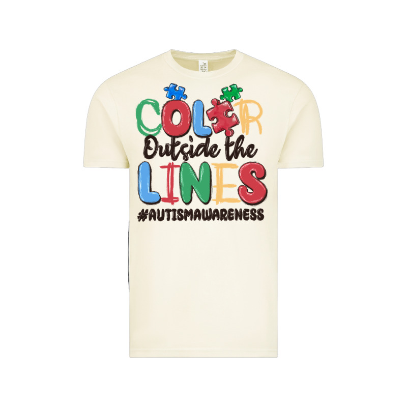 Color Outside The Lines Autism Awareness Vintage Tee by MaliasSmallBusiness | Teevron