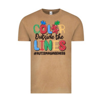 Vintage Camel color outside the lines autism awareness Vintage Tee - MaliasSmallBusiness