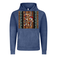 Vintage Denim ho ho ho western christmas Vintage Hoodie - Jasminsmagicworld