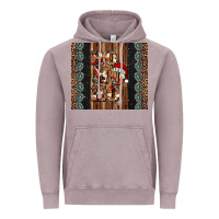 Vintage Zinc ho ho ho western christmas Vintage Hoodie - Jasminsmagicworld