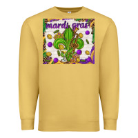 Antique Gold Mardi Gras Fleur De Lis tumbler Premium Sweatshirt - HowdyJamesFarm