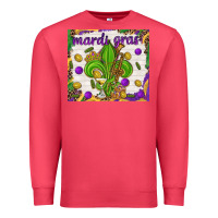 Cardinal Mardi Gras Fleur De Lis tumbler Premium Sweatshirt - HowdyJamesFarm