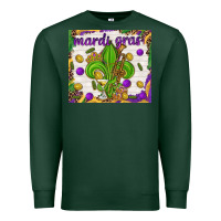 Sports Green Mardi Gras Fleur De Lis tumbler Premium Sweatshirt - HowdyJamesFarm