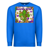 True Royal Mardi Gras Fleur De Lis tumbler Premium Sweatshirt - HowdyJamesFarm